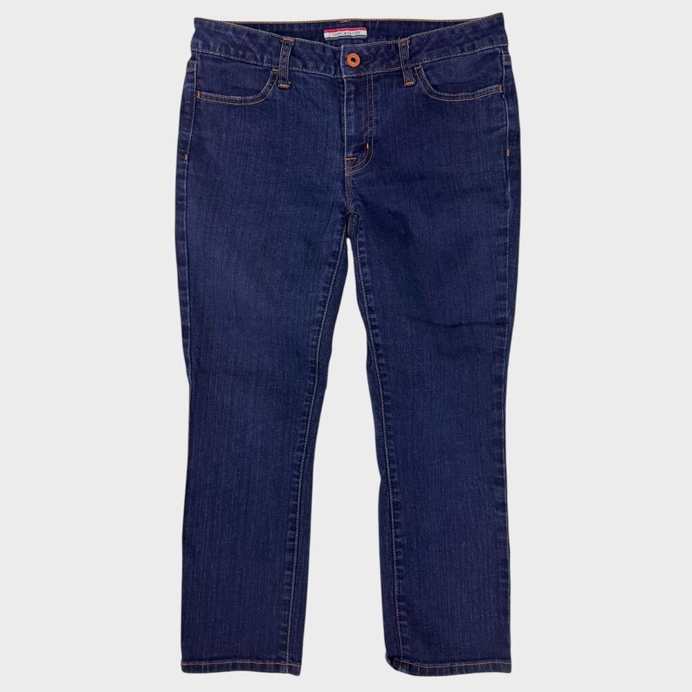 Tommy Hilfiger Blue Denim Jeans Crop 6 Cotton Polyester Stretch